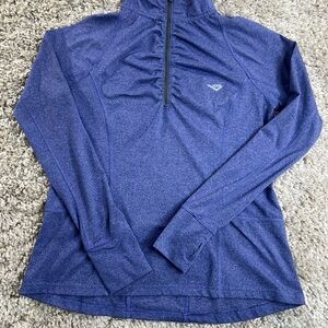 Pony Women's Blue Quarter-Zip Sweatshirt